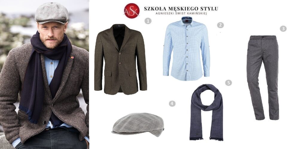 jak nosić męski kaszkiet
