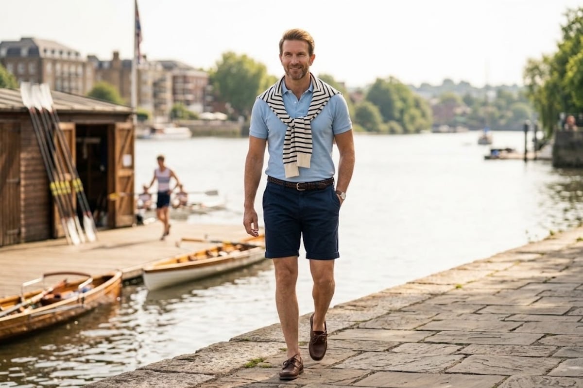 stylizacja męska preppy